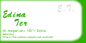 edina ter business card